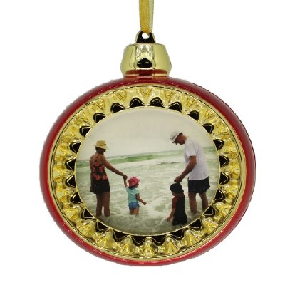 CHRISTMAS BALL PICTURE FRAME