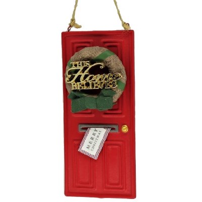 RED CHRISTMAS DOOR