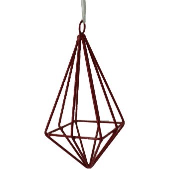 GEOMETRIC RED FINIAL