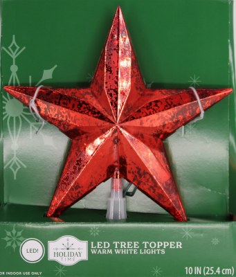 RED STAR TREE TOP