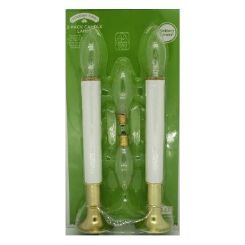 2 PK BO CANDLE LAMPS