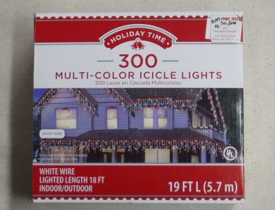300 COUNT MILTI ICICLE LIGHTS