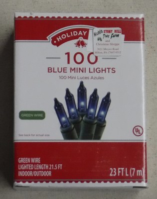 100 CT BLUE MINI LIGHTS