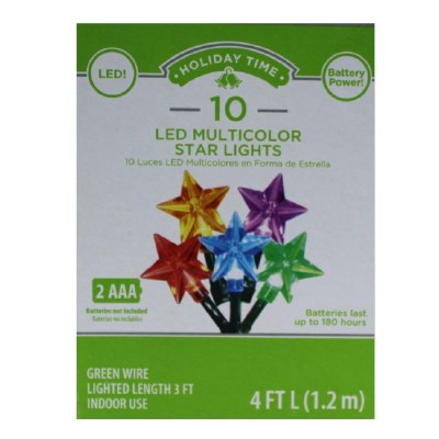 10 CT BO LED STAR LIGHTS