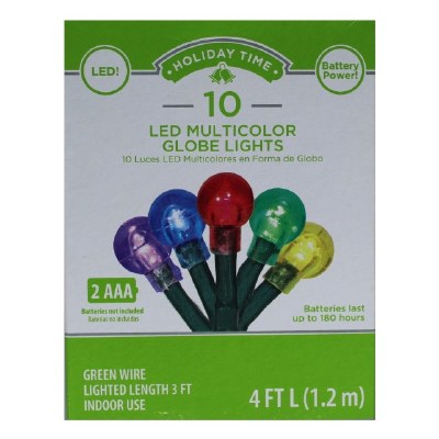 10 CT BO LED GLOBE LIGHTS