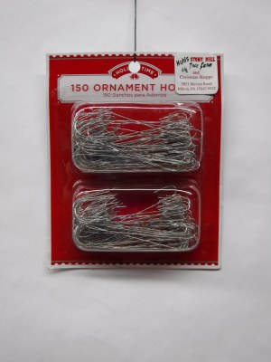 150 SILVER ORNAMENT HOOKS