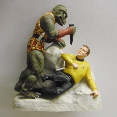 CAPTAIN KIRK &amp; GORN ALIEN