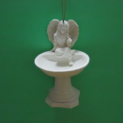 BIRD BATH WITH ANGEL
