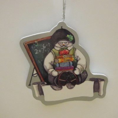 SNOWMAN TEACHER PLAQUE