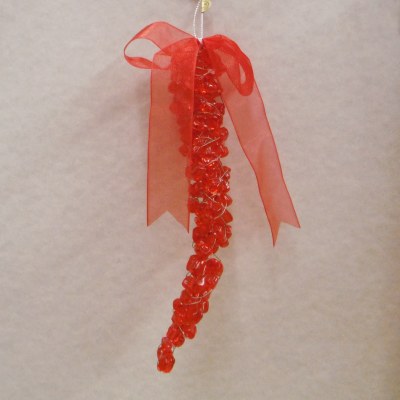 LONG RED BEAD