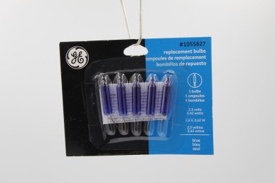 BLUE 5 BULBS 2.5VOLTS