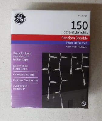 150 CT CLEAR  ICICLE-STYLE LIGHTS