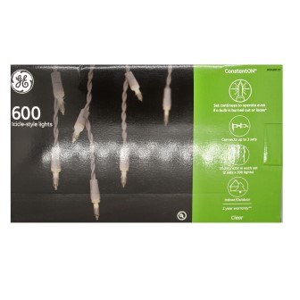 600 CT CLEAR ICICLE LIGHTS
