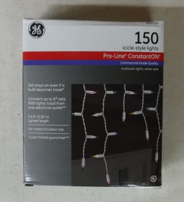 150 CT CLEAR ICICLE LIGHTS