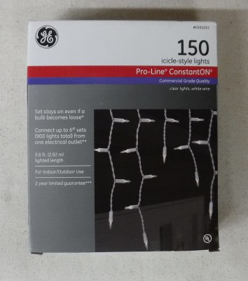 150 CT ICICLE CLEAR LIGHTS