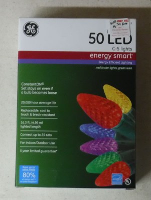 50 CT LED MULTI COLOR TEXTURED LIGHT SET