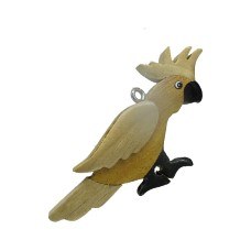 WHITE COCKATIEL WOODEN