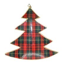 RED AND GREEN CHECKERED TREE