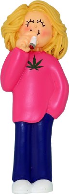 GIRL SMOKING CANNABIS