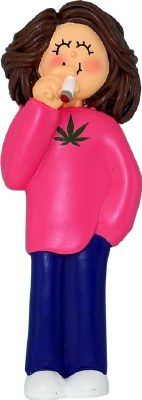 GIRL SMOKING CANNABIS