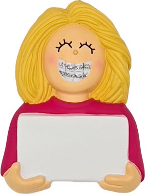 GIRL SMILING WITH BRACES