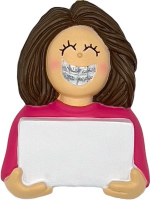 GIRL SMILING WITH BRACES