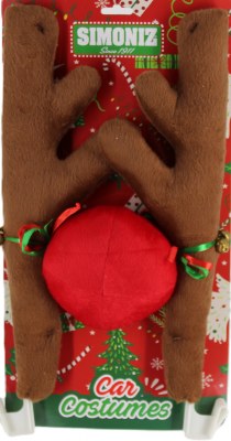 BROWN REINDEER CAR SET