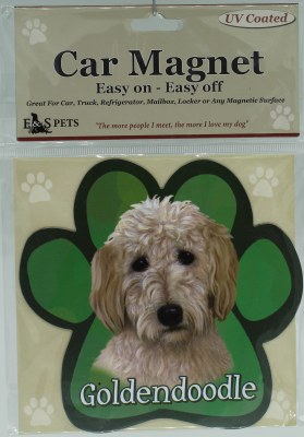 GOLDENDOODLE CAR MAGNET