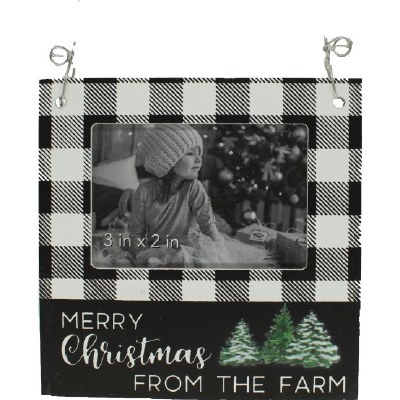 WOODEN PICTURE FRAME WITH MERRY CHRISTMAS