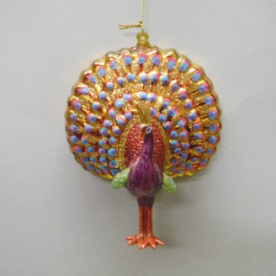 GLASS PEACOCK