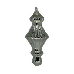 SILVER GLASS FINIAL