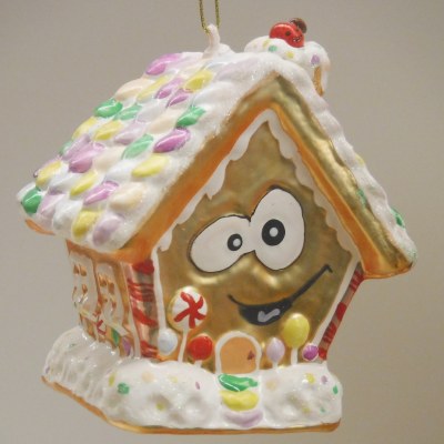 GINGERBRAD HOUSE GLASS
