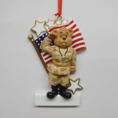 ARMY BEAR WITH FLAG