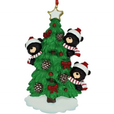 BEARS ON TREE FAMILY OF 3