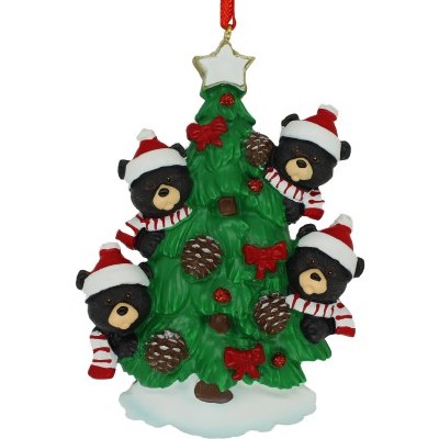 BEARS ON TREE FAMILY OF 4