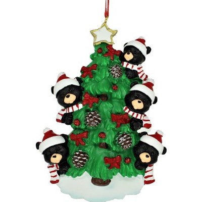 BEARS ON TREE FAMILY OF 5