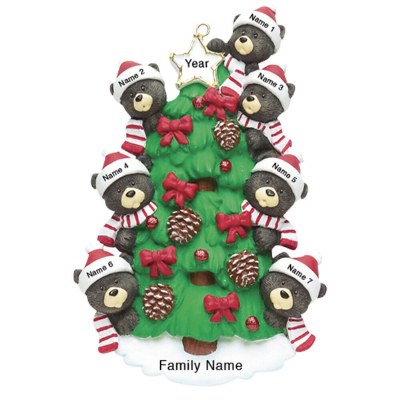 BEARS ON TREE FAMILY OF 7