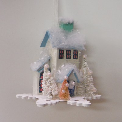 2 STORY HOUSE W/BLUE TRIM