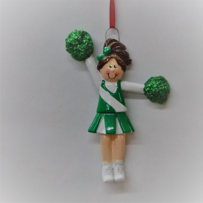 CHEERLEADER GIRL IN GREEN