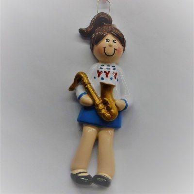 GIRL PLAYING SAXOPHONE