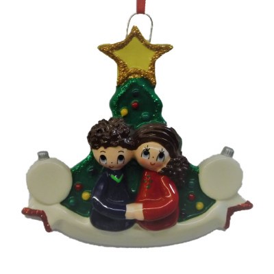 CHRISTMAS TREE WEDDNG COUPLE