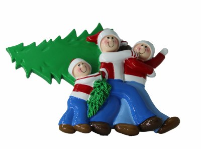 FAMILY OF 3 CARRYING TREE