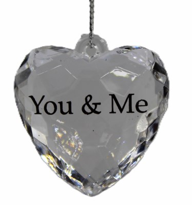 HEART YOU &amp; ME  ACRYLIC