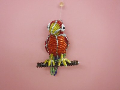 GLASS BEADED PARROT