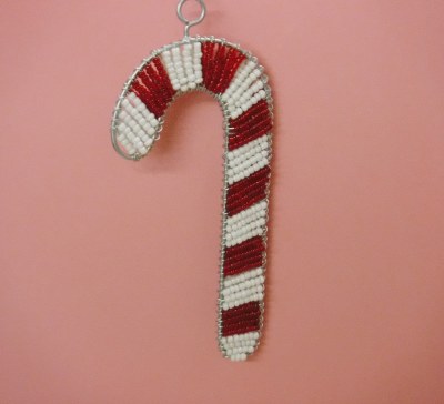 BEADED CANDY CANE