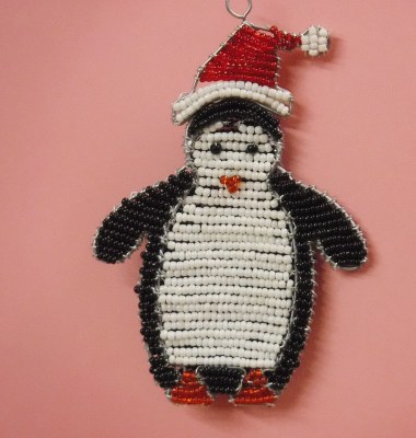 GLASS BEADED PENGUIN