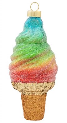 RAINBOW SWIRL ICE CREAM CONE