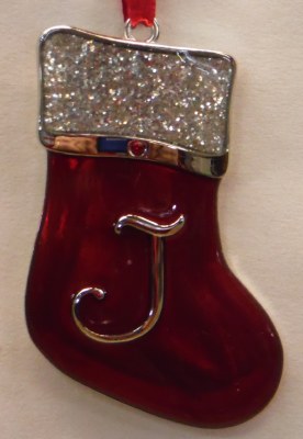 STOCKING WITH LETTER J