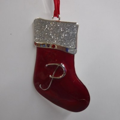 STOCKING WITH LETTER "P"