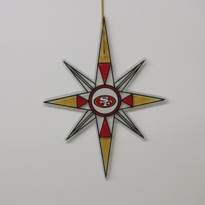SANFRANCISO 49ERS ART GLASS